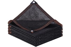 TOTOZAKUL Shade Cloth - Garden Mesh Netting Black-6x10 FT,with Grommets Outdoor Sun Cover for Pergola Patio Plants Greenhouse Chicken Coop Shading Rate 70-90% Sunblock Net Patio,Shade Sails Lawn