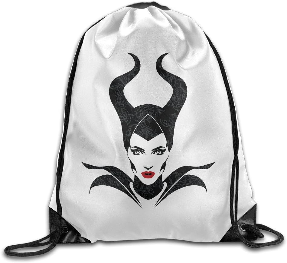 Maleficent Angelina Jolie Poster Hiking Athletic Drawstring Backpack Handbags Gym