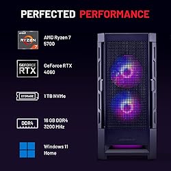 Skytech Blaze4 Mini Gaming PC Desktop, Ryzen 7 5700