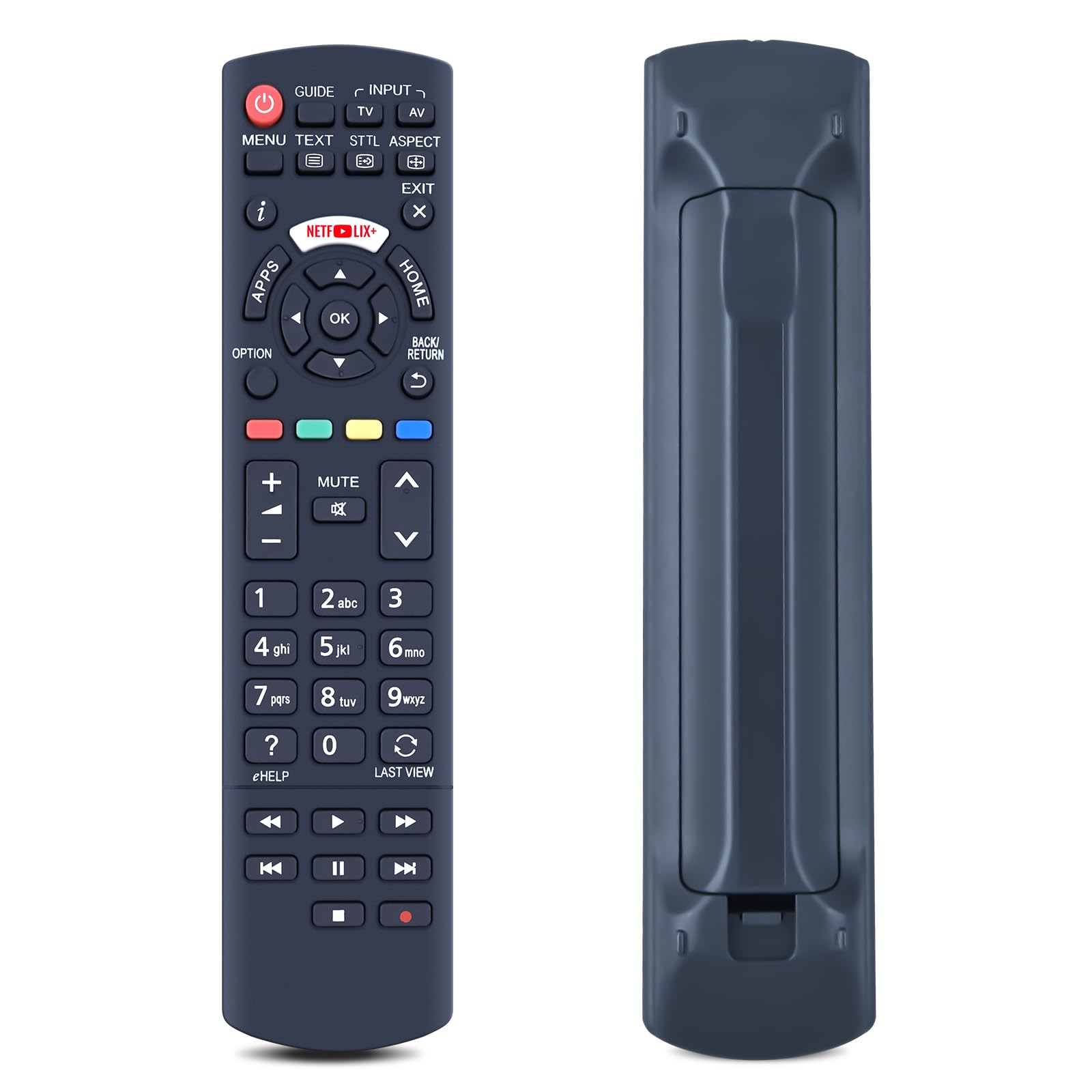 TCNOUMT N2QAYB001009 Replacement Remote Control Compatible for Panasonic LCD LED TV TX-32CS510E TX-32CS600B TX-40CS520ETX-50CS520B TX-49DS500E