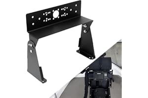 TORDALE Universal Fish Finder Graph Mount for Boat, Adjustable Bottom Angle, Deck Marine Electronic Mount, Compatible with Garmin/Lowrance/Humminbird and More (8" H) (Dual Graph Mount)