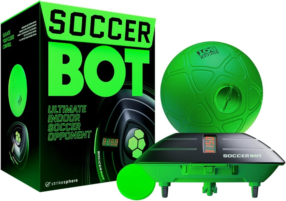 Strikesphere Soccer Bot Indoor Football Trainer Black One Size