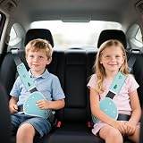 URAQT Car Seat Belt Pads 2Pcs Panda Blue Universal Seat Belt Covers Kids view 6