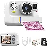 Instant Print Camera for Kids,Christmas Birthday Gifts for Girls Boys,1080P HD Instant Digital Print Cameras for Toddler,Portable Toy for Kids with 32GB SD Card for 3-16 Year Old