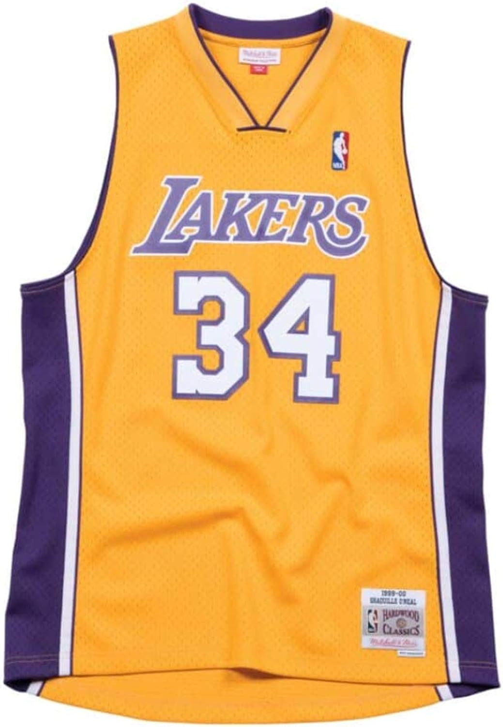 Amazon Com Shaquille O Neal Los Angeles Lakers Home 1999 00 Men S Hardwood Classics Swingman Jersey Small Yellow Clothing