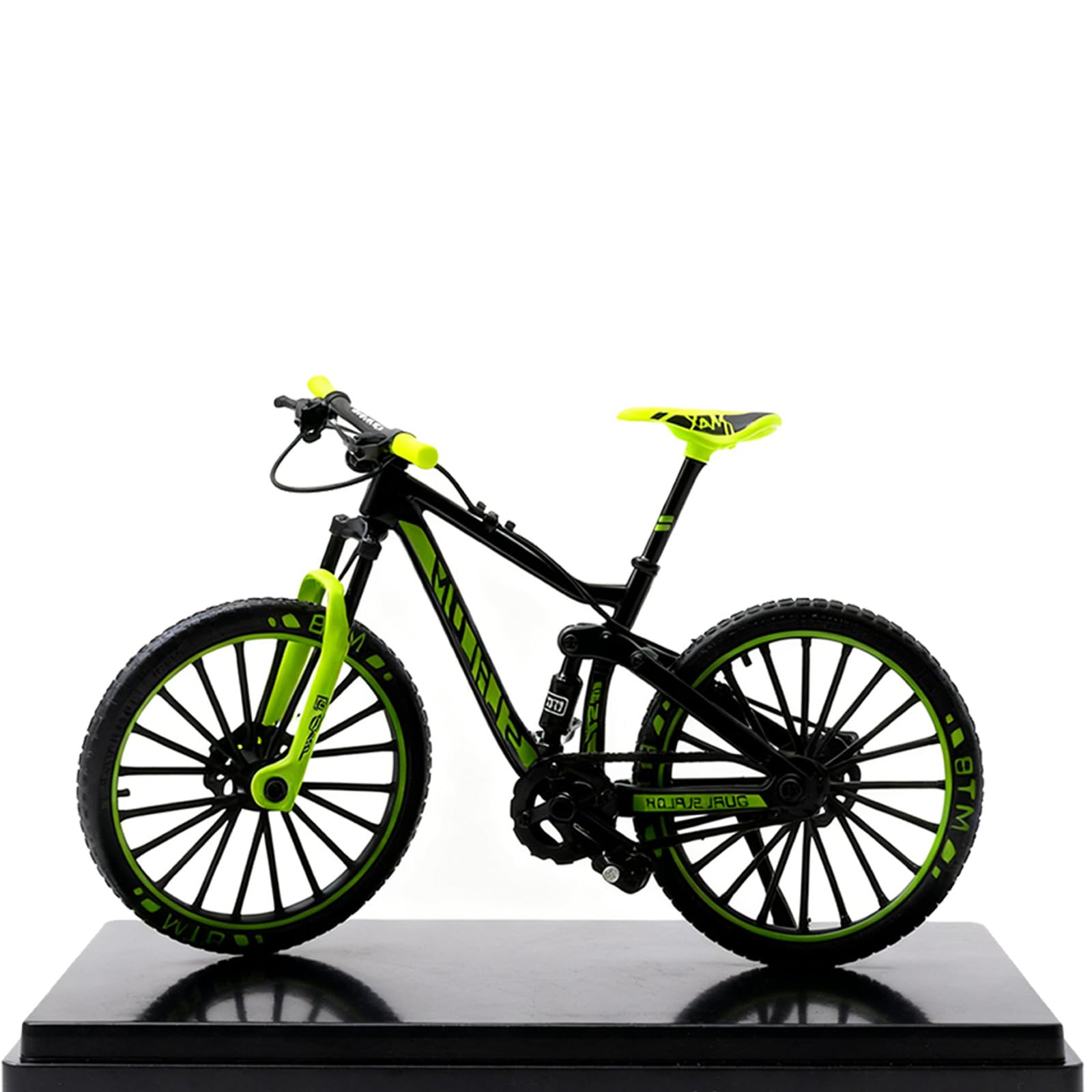 1:8 Finger Mountain Bike, Alloy Die Cast Finger Bike, Finger Toy Bikes Suitable for Collectors,Stress Relieving and Educational Games, and Collectibles (Handlebars/ Foot Pedal Can Be Turned)