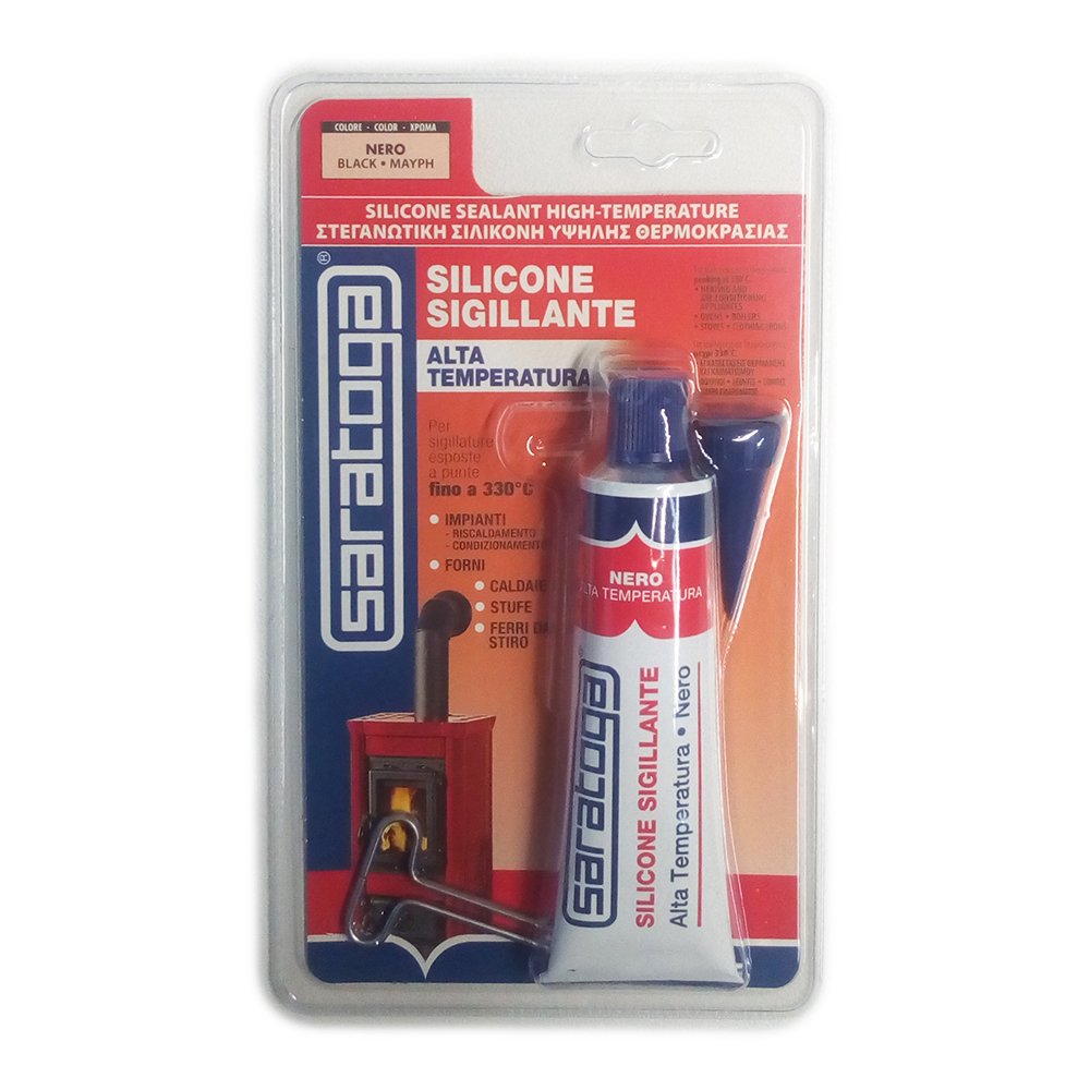 SARATOGA Silicone Sealant High Temperature Black 60Ml