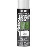 Seymour 20-633 Stripe Temporary Inverted Tip Marker, White | Washable marking paint for fields, lawns, and job site layout; marks about 400 linear feet, rinses away with rain or hose.