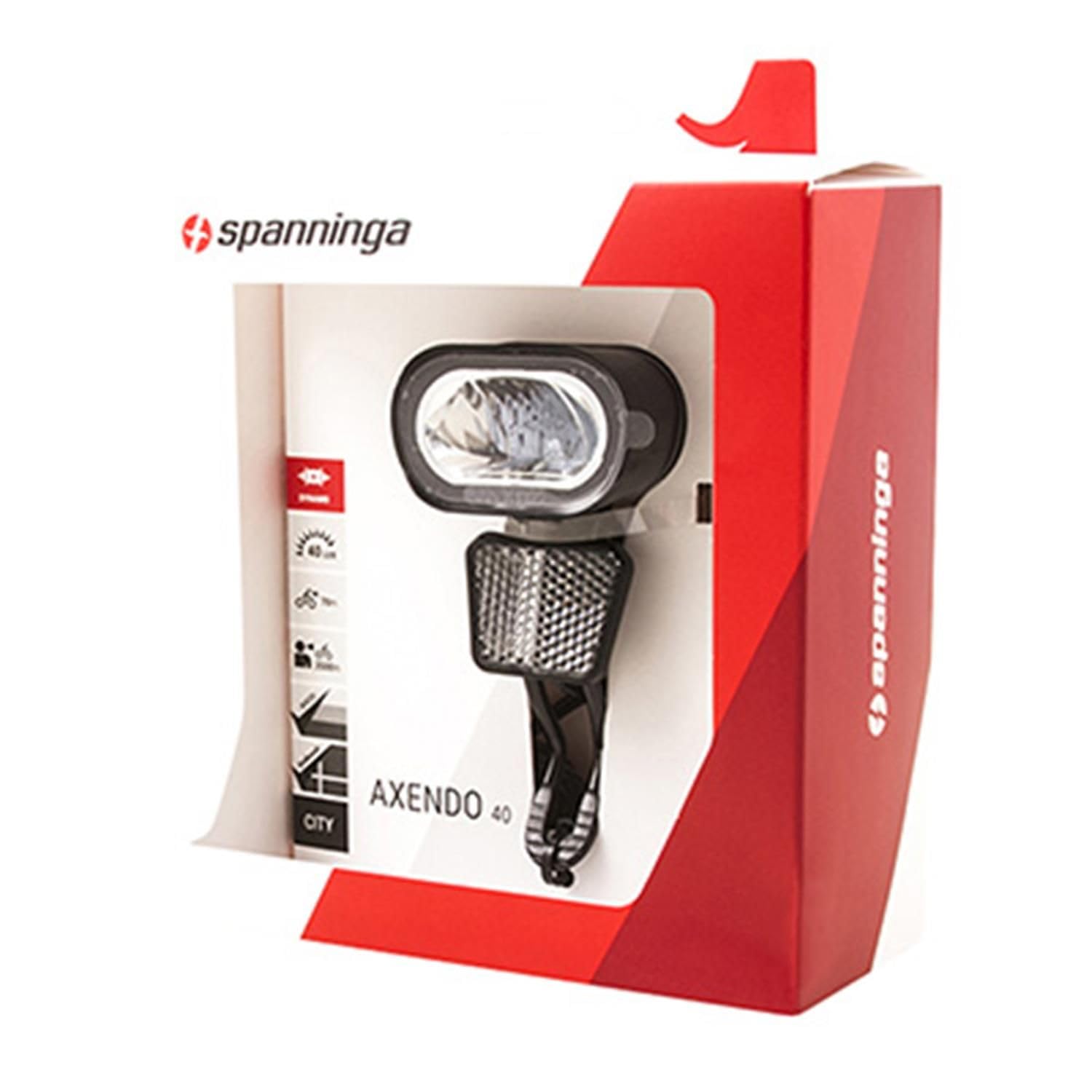 Spanninga Axendo XE Headlight Black One Size