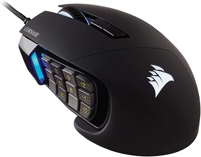 Corsair Scimitar RGB Elite MOBA MMO Gaming Mouse 18000 DPI Optical