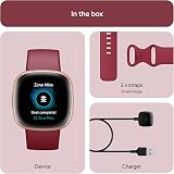 Fitbit Versa 4 Smartwatch GPS 6 Day Battery iOS Android Beet Copper Rose view 7