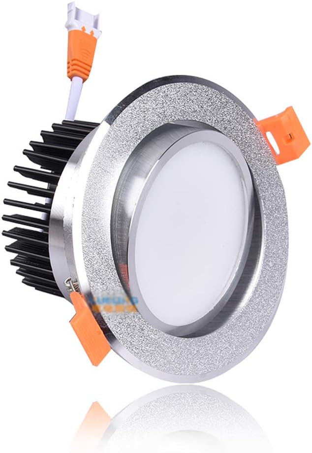 Modenny Super Bright Adjustable LED Downlight Light COB Ceiling Spot Light Aluminum Ultra Slim Ceiling Recessed Panel Lights Indoor Lighting Living Room Bedroom Office with Driver
