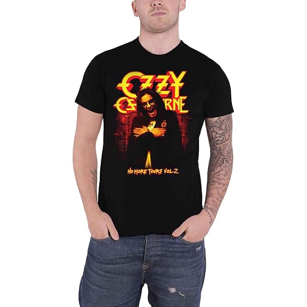 Amazon.com: Ozzy Osbourne 'Ordinary Man Standing' (Black) T-Shirt