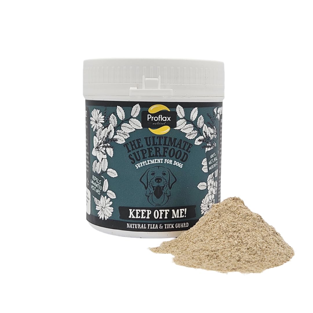 Proflax Keep Off Me! Flea, Tick & Mite Defence for Dogs – Herbal Daily Skin & Gut Blend - 225g
