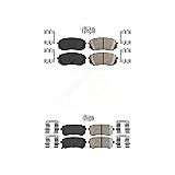 AmeriBRAKES Front Rear Ceramic Disc Brake Pads Kit