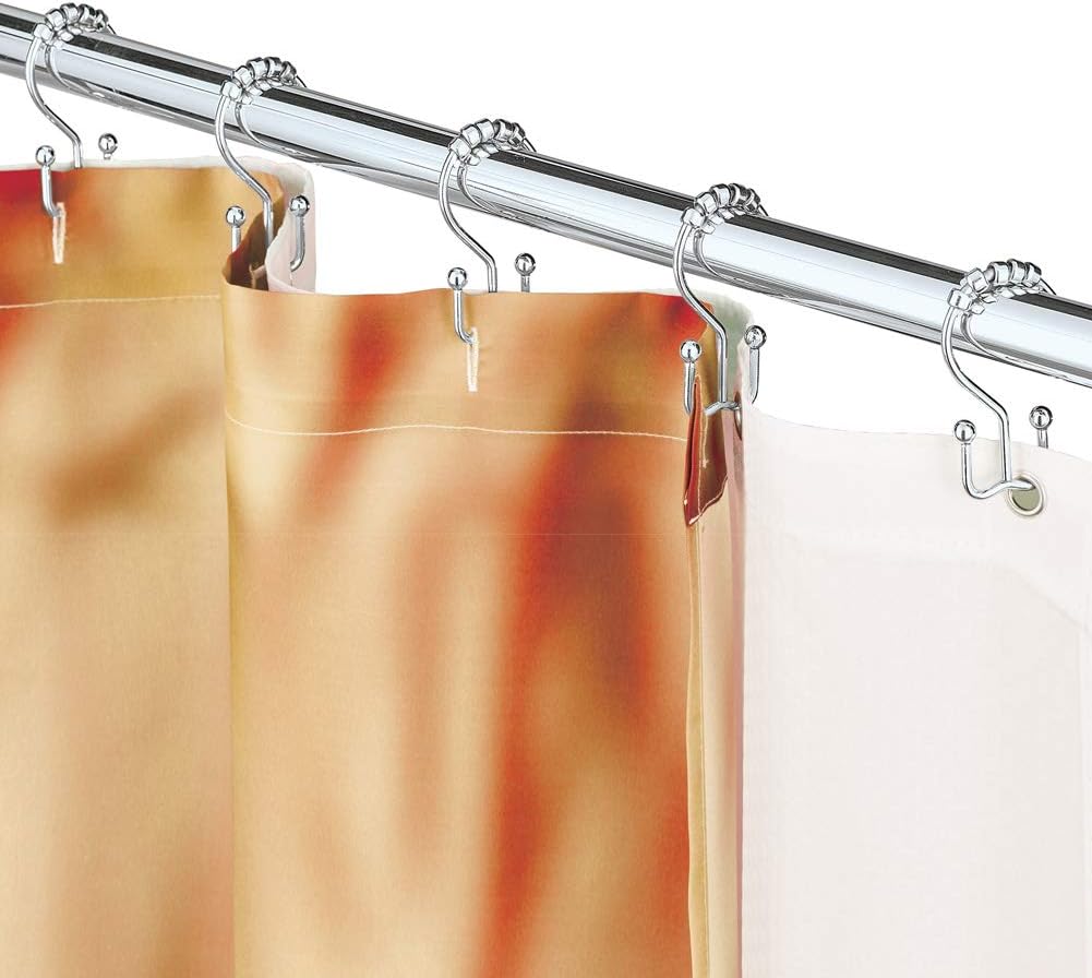 Amazon Com Collections Etc Double Shower Curtain Hooks Are Double