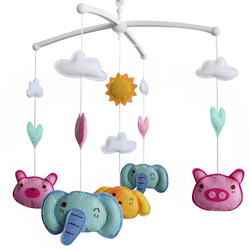 colorful baby mobile