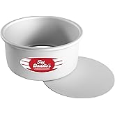Fat Daddio's PCC-63 Round Cheesecake Pan, 6 x 3 Inch, Silver