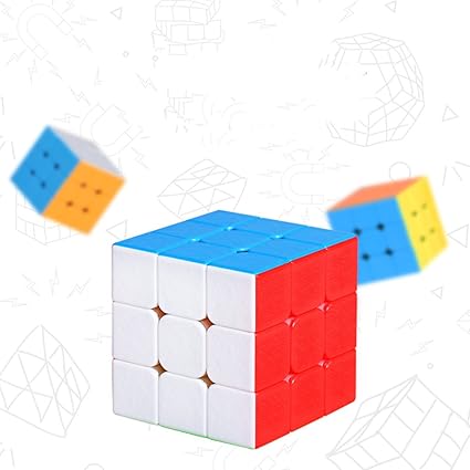 Aoile 3x3 Creative Magnetic Force Wateproof Speed Puzzle Cube Intellectual Development Smart Cube Colorful Without Stickers