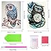 2 Pack 5D Diamond Painting DIY Rhinestone Embroidery Full Round Drill Diamond Painting Set Full Drill Kit Cross Stitch Painting for Living Room by Standie (30 x 40 cm Black Cat & Owl)