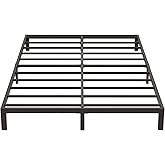 Fly-CTsoar 9 Inch Low King Bed Frame Heavy Duty Metal Platform, No Box Spring Needed, Easy Assembly Mattress Foundation, No Noise, Black