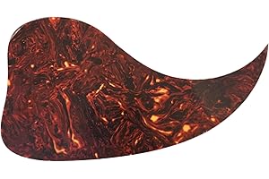 MUSICIAN OUTFITTERS Tortoise Acoustic Guitar Dreadnaught J45 Style Pickguard Self Adhesive (Red)