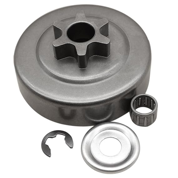 MagiDeal 3/8 6t Kupplung Trommel Kettenrad Scheibe E-Clip Kit Für Stihl Kettensäge 018 Ms180