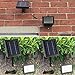 findyouled Solar Flood lights Outdoor Landscape Lighting 60LED/120Lumen Cast Aluminium Wall/In-ground Lights, 2-in-1 Adjustable Light with a 16.4ft Cable, Auto On/Off (Warm White)