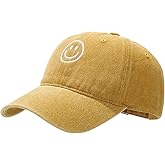 Unisex Basic Solid Baseball Cap Vintage Washed Distress Cotton Low Profile Dad Hat Adjustable Sports Hat