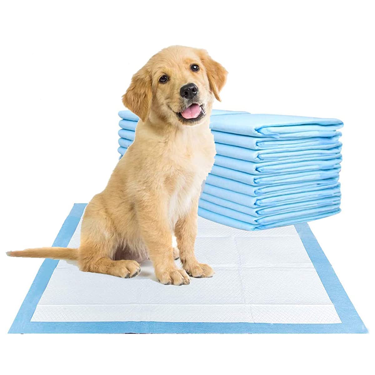 ShopHut Puppy Training Pads, Training Pads Mats for Younger Pets, Dog and Cat Pee Diaper with Heavy Duty Absorbency (60x45cm (30 Pads))