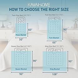 KAWAHOME Summer Sweatshirt Throw Blanket for