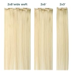 SURNEL Clip in Hair Extensions Platinum Blonde