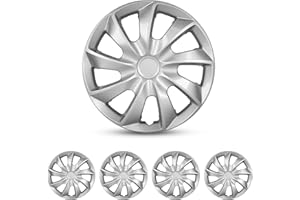 I1MOTOR Hubcaps 16", Wheel Rim Cover Universal R16 Hub Caps, Snap On Car Pickup Truck SUV, Wheel Covers, 4 Pack, Lacquer