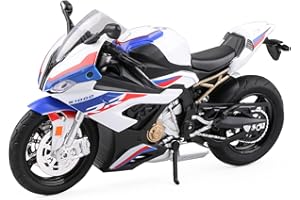 COOLPUR Die Cast Motorcycle Model for S1000RR, Realistic Motorcycle Model, 1:12 Scale Kids Moto Toy or Collection, Boyfriend,Young Peoples Gift(Blue)