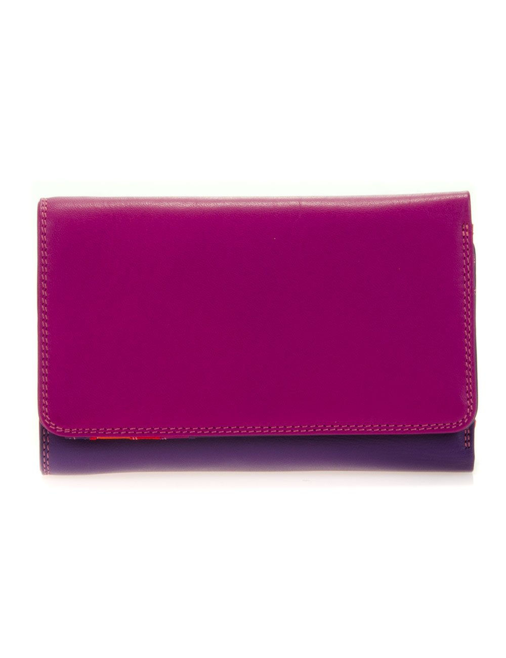 Leather women's Wallet MYWALIT - Medium Tri-fold Wallet - 363-75 Sangria — image 1