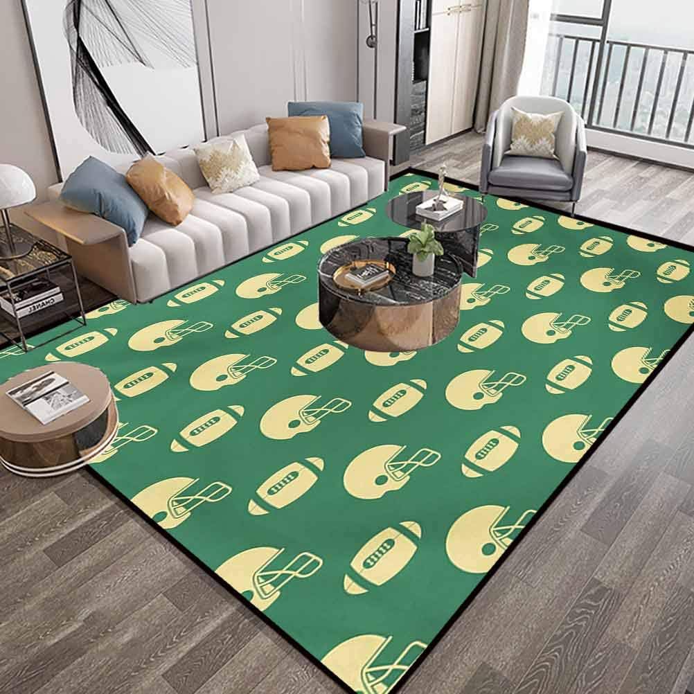 Alfombras de área de salón de fútbol americano de 5 pies x 7 pies