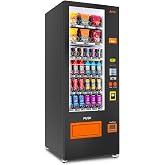 AFEN Commercial Vending Machine, 36 Slot Snack and Drink Combo Vending Machine Refrigerated Smart Mini Vending Machine for Business, Mobile Management, with Coin &amp; Bill Acceptor and Card Reader