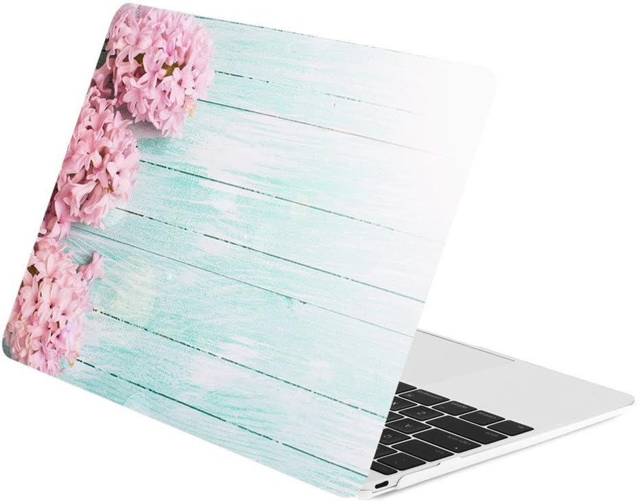 TOP CASE - Floral Pattern Graphic Rubberized Hard Case Compatible MacBook 12