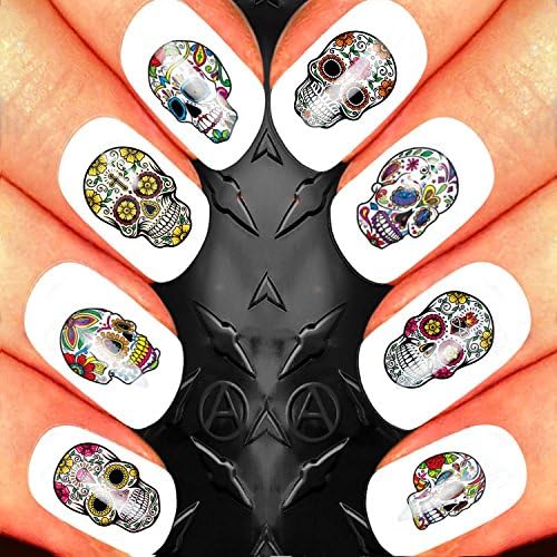 Nail Art waterslide decal design set - Sugar Skulls Assortment Pack 2 n62
