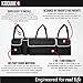Kodiak 2 in 1 Trunk and Backseat Organizer by Space Saving, High Capacity Auto Back Seat and Trunk Storage - Heavy Duty Design, Fits Any Car or SUV Using 3 Fully Adjustable Straps