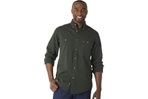 Wrangler Riggs Workwear Men's Logger Twill Long Sleeve Work Shirt
