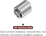 sourcing map 30pcs Wire Thread Inserts 1/4-20 UNC 2D 304 Stainless Steel view 4