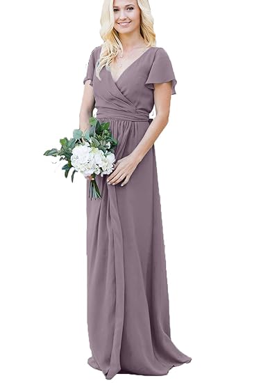 dusty mauve bridesmaid dresses