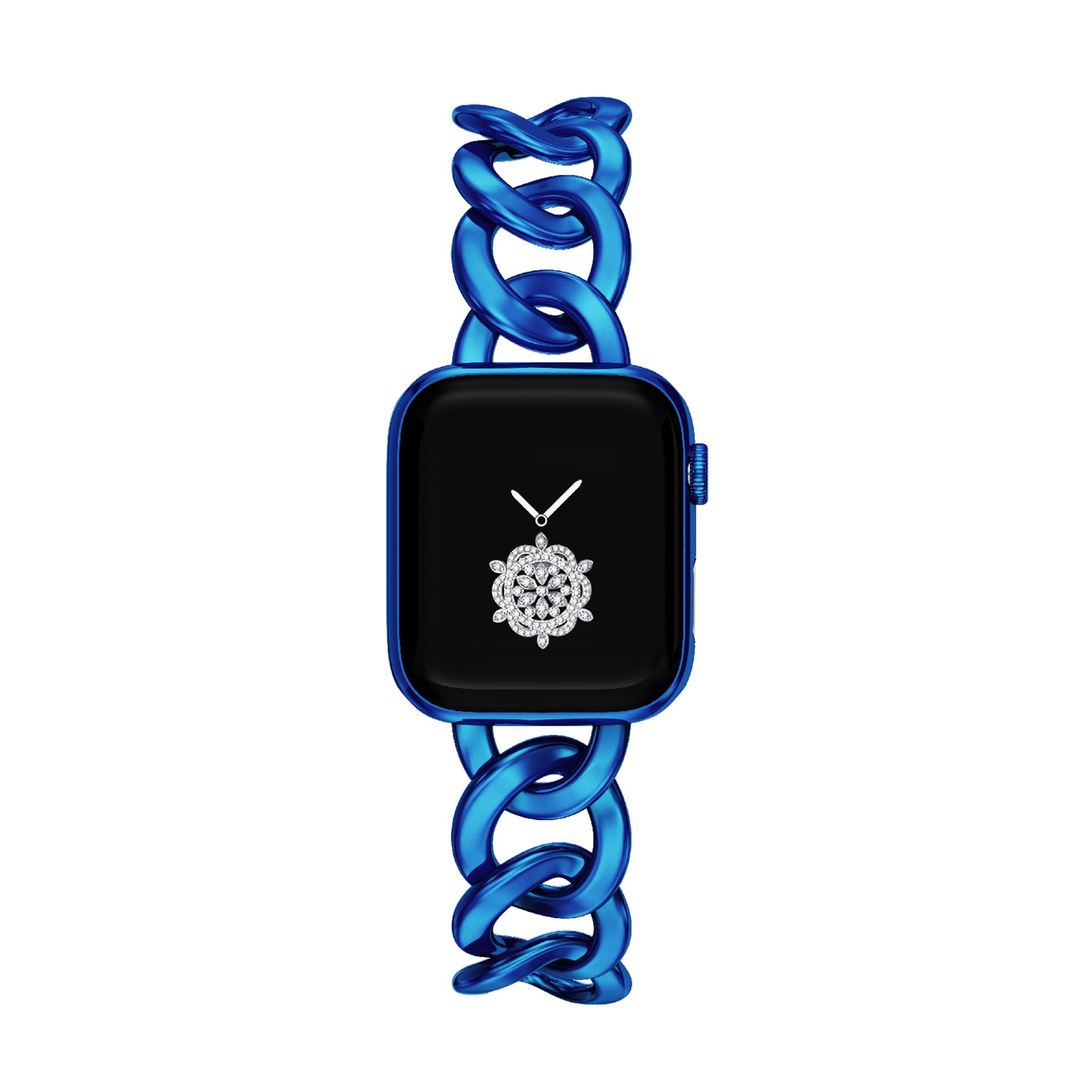 KAGOWEAR Blue 46/45/44/42mm Women Smartwatch Straps Compatible for Apple Watch Series SE3/11/10/9/8/7/6/SE, Cool Men Watch Band for Iwatch SE3/11/10