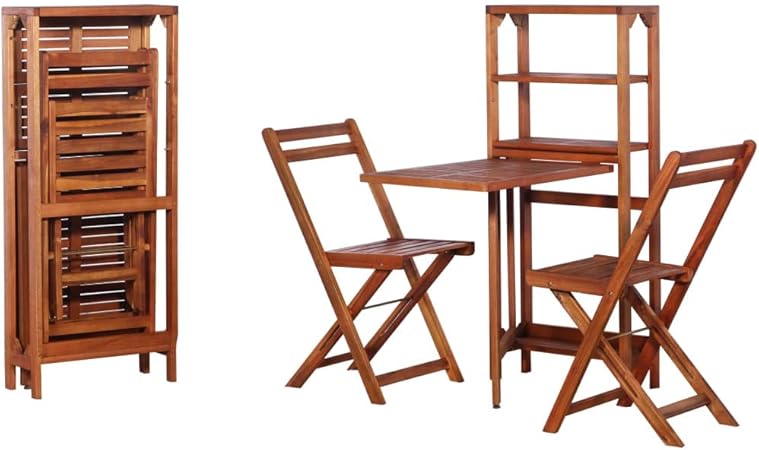 Fesjoy Bistro Set Folding Outdoor Patio Furniture Sets 3 Piece Patio Set Of Foldable Patio Table And Chairs Outdoor Patio Furniture Sets Bistro Sets Amazon Co Uk Garden Outdoors