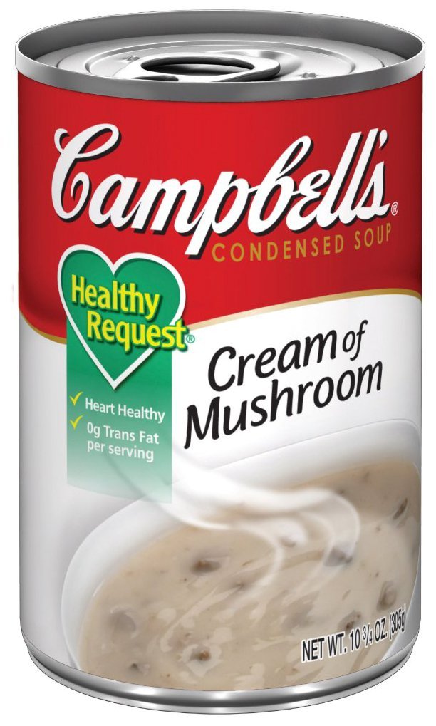 Campbell's healthy request Cream of mushroom condensed soup (051000060075)