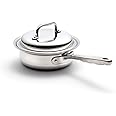 360 Stainless Steel Sauce Pan with Lid, Handcrafted in the USA, Surgical Grade Stainless Steel Saucepan, Induction Cookware, 