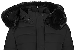 BodiLove Women's Winter Quilted Puffer Short Coat
