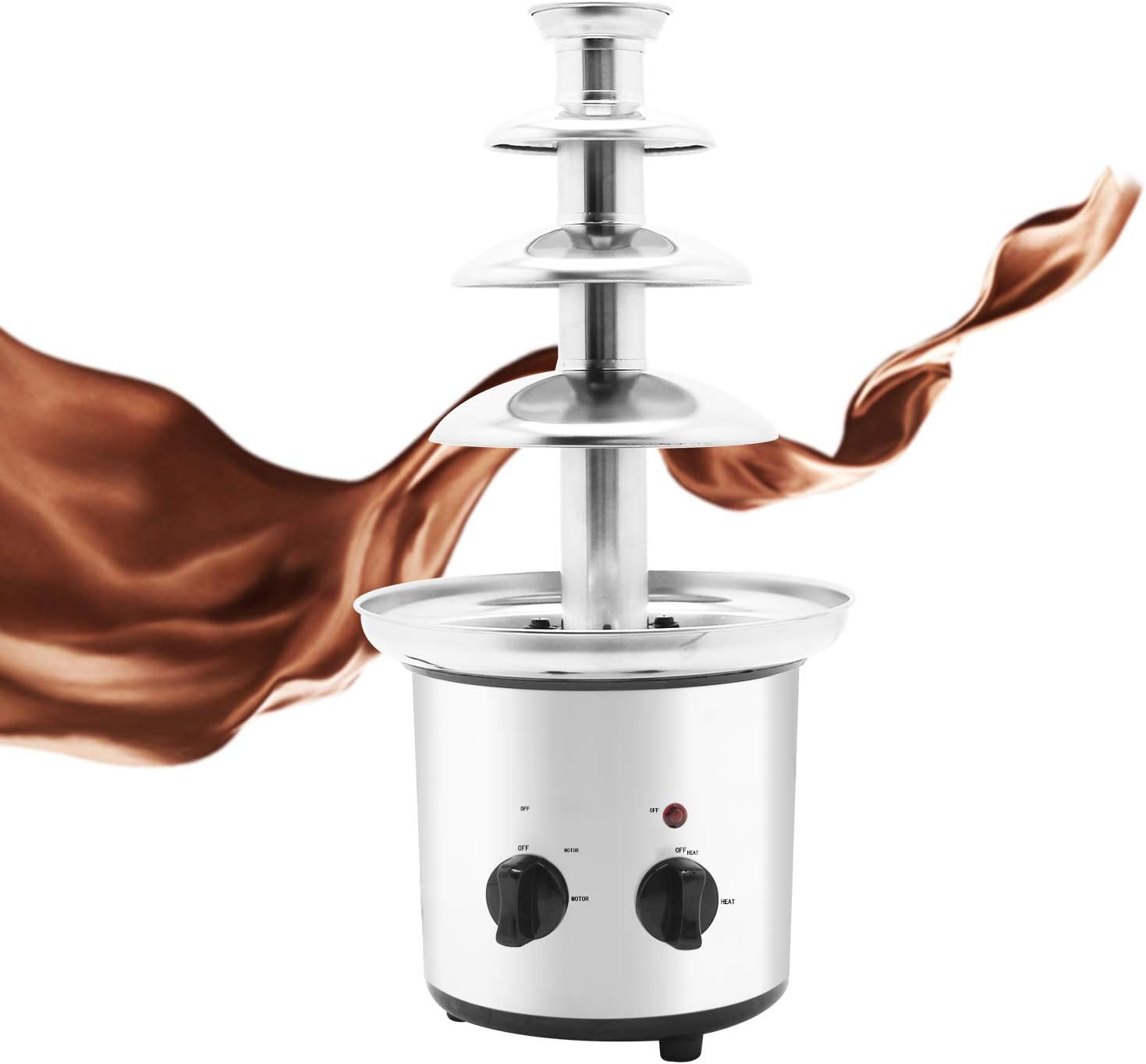 Huanyu 4 Tiers Chocolate Fountain Commercial Chocolate Fondue Fountain