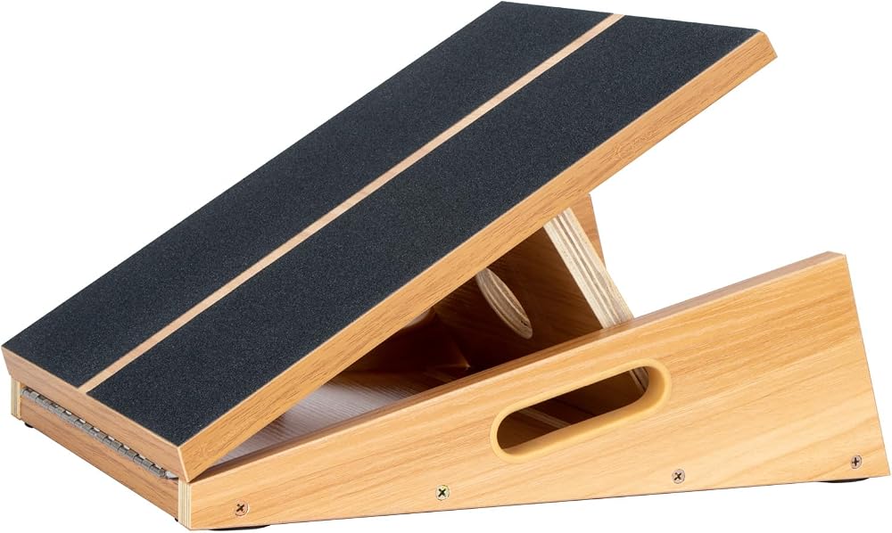 StrongTek Extra Large Wooden Slant Board 16 x 18 5 Positions 500 lb